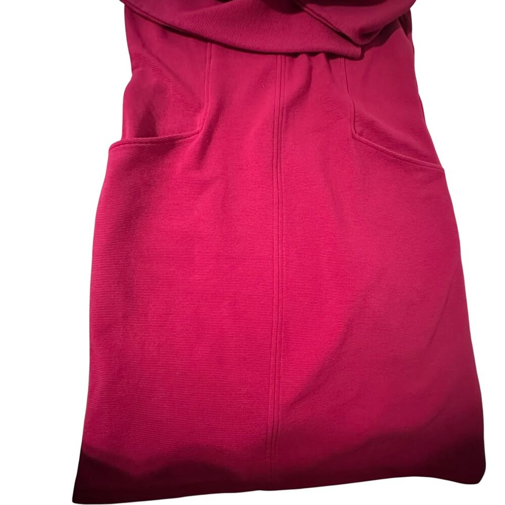 Boden Ellen Ottoman Fuchsia Long Sleeve Stretch Knit Dress (12) - Picture 10 of 10